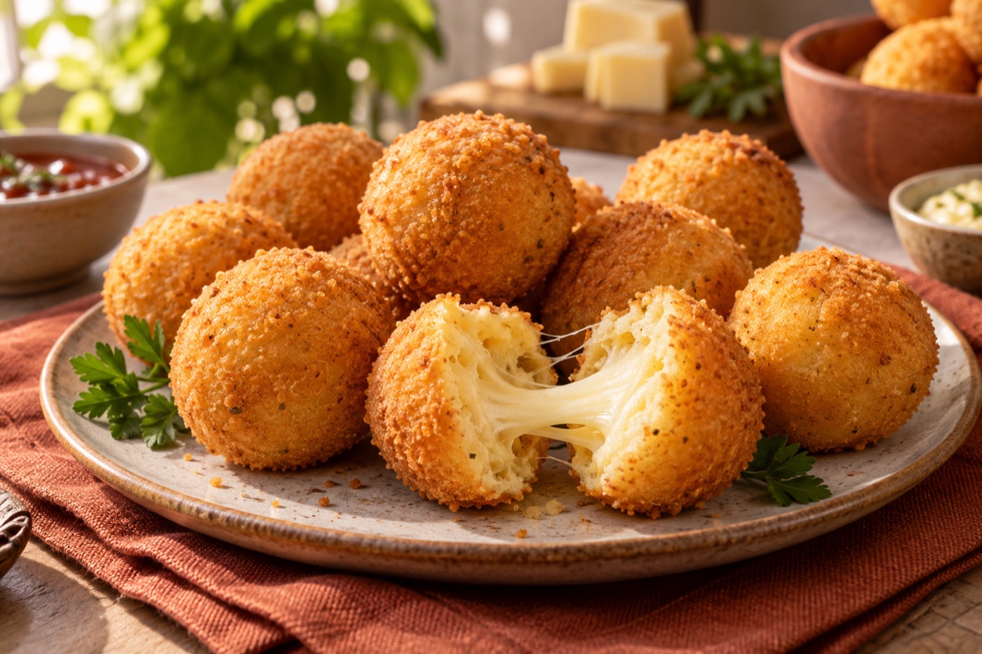Bolinha de queijo, referência visual apresentada no guia